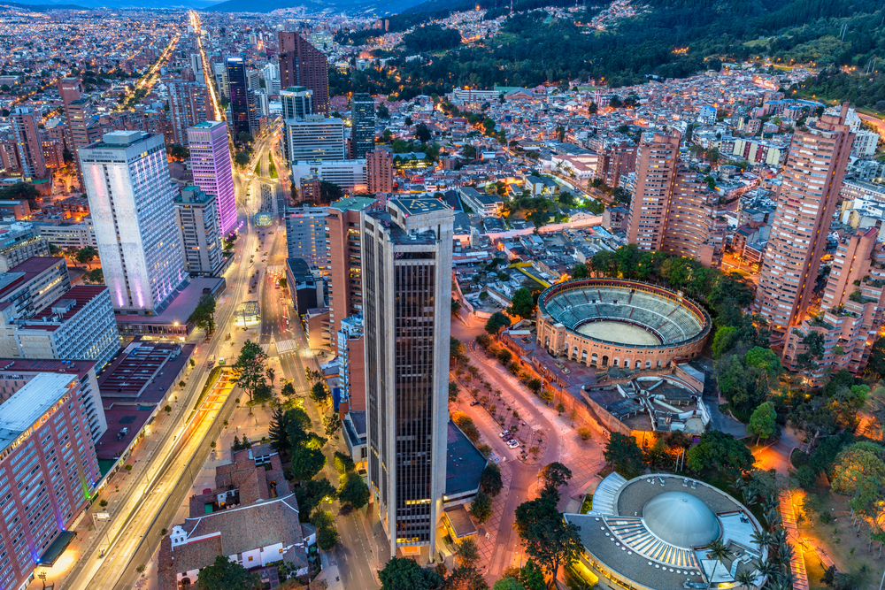 Drone,View,Of,The,International,And,Financial,Center,Of,Bogota